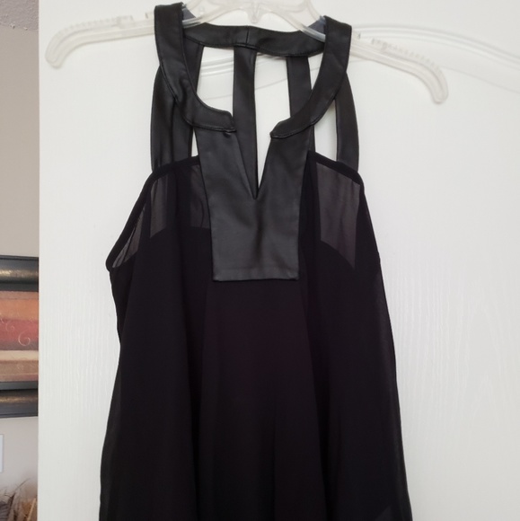 BLACK MATERIAL GIRL TOP SIZE M - Picture 1 of 7